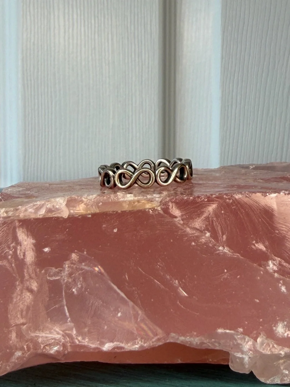 Pandora Sterling Silver Infinity Knot Stackable Ring - Silver - size 6.5